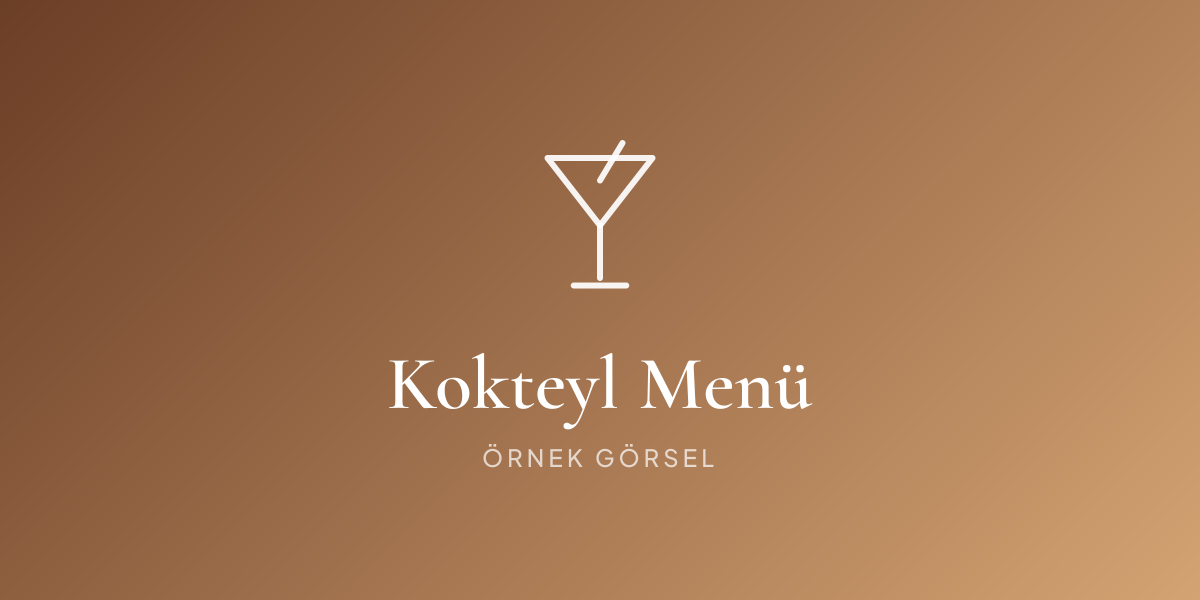 Kokteyl Menü 3